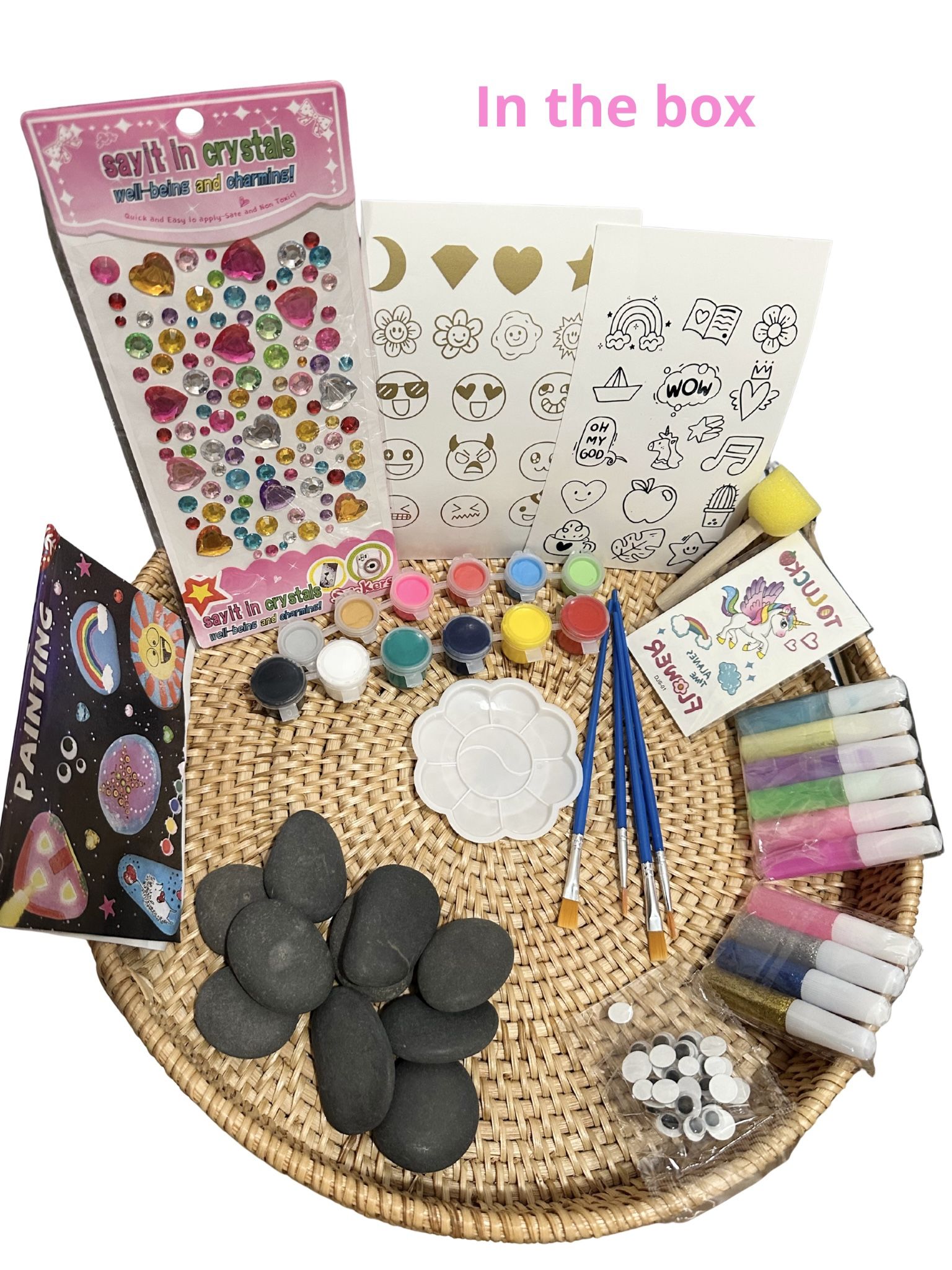 Glow in the Dark Rock Painting Kit ages 6 + hours of fun