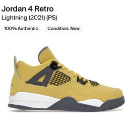 Jordan 4 Retro
Lightning  Preschool Kids Size 1
