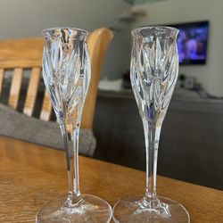 Fine Glass Candle Stick Holders 
