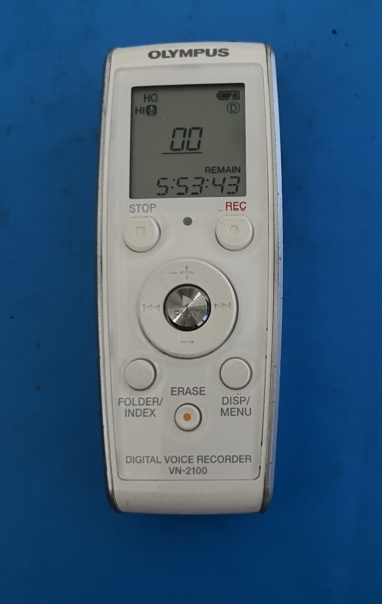 Excellent working Olympus VN-2100 Handheld Digital Voice Recorder up to 35 Hrs