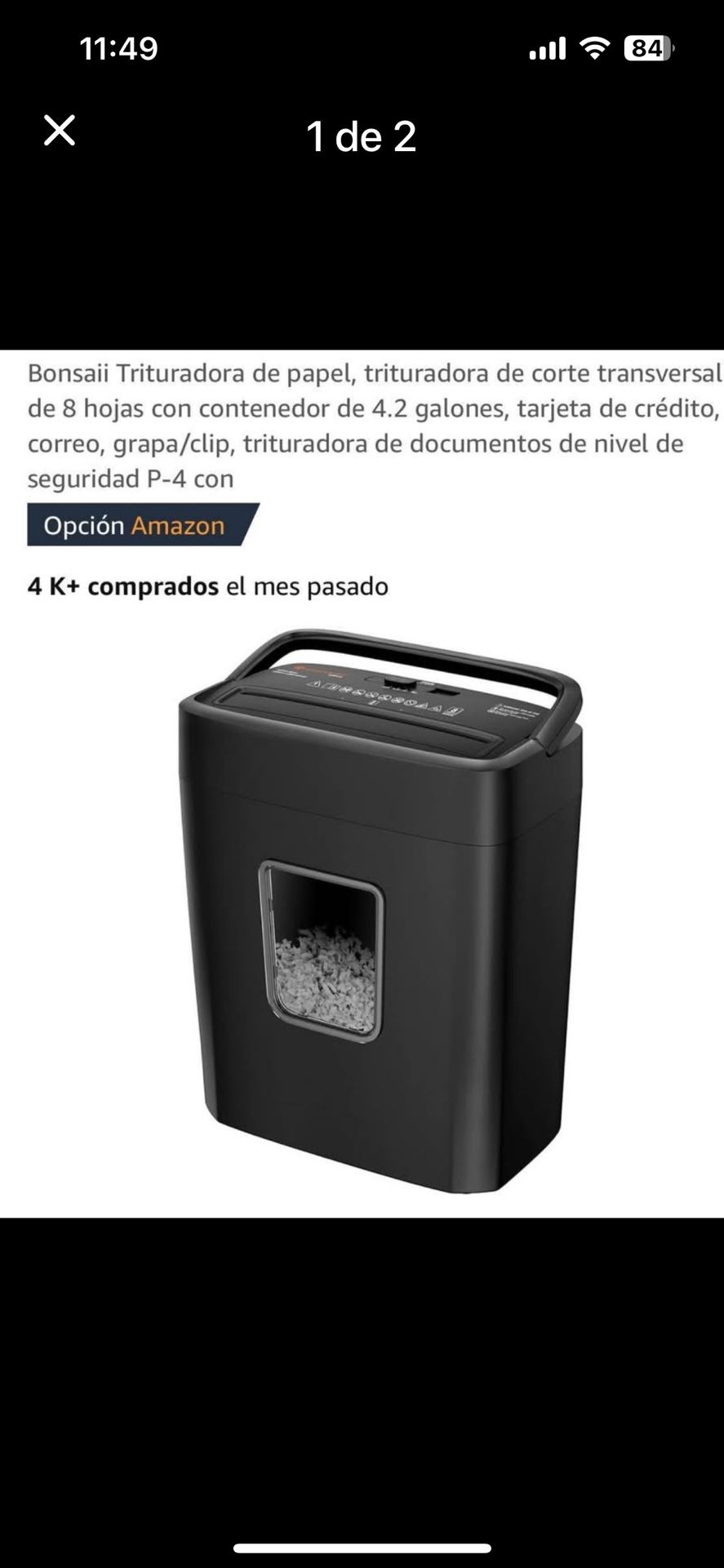 Bonsaii paper shredder