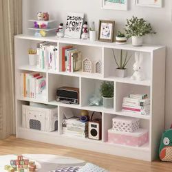10 Cubes Short Horizontal Bookshelf in Warm White $99