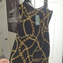 Wild Fable Black Chained Dress  