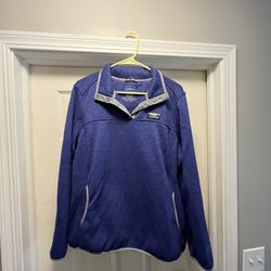 LL Bean Sweater Fleece 1/4 Snap Pullover XL