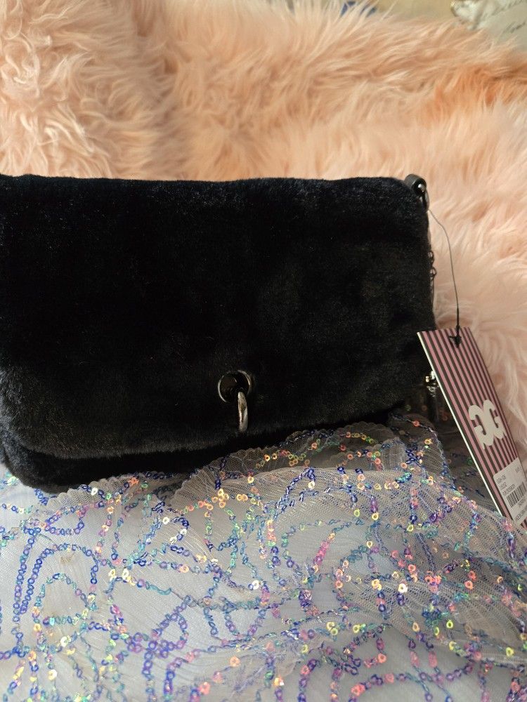 Authentic GILDA Paris Furry Crossbody