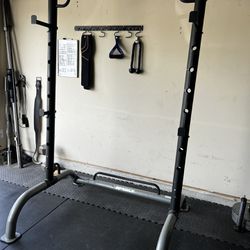 Marcy Squat Rack And Weight Rack (no Weights Included)