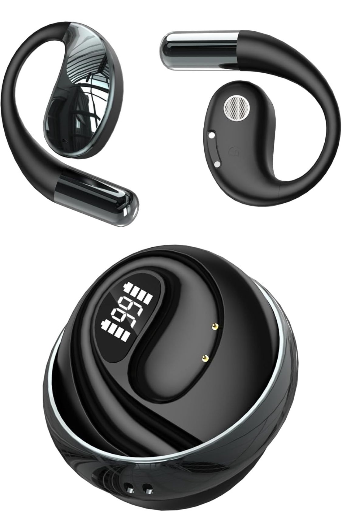 AI Language Translator Earbuds, OWS 3 in 1 Translation Earbuds Real Time 150 Languages & Accents&10 Offline Packs,Two Way Translation Device for Trave