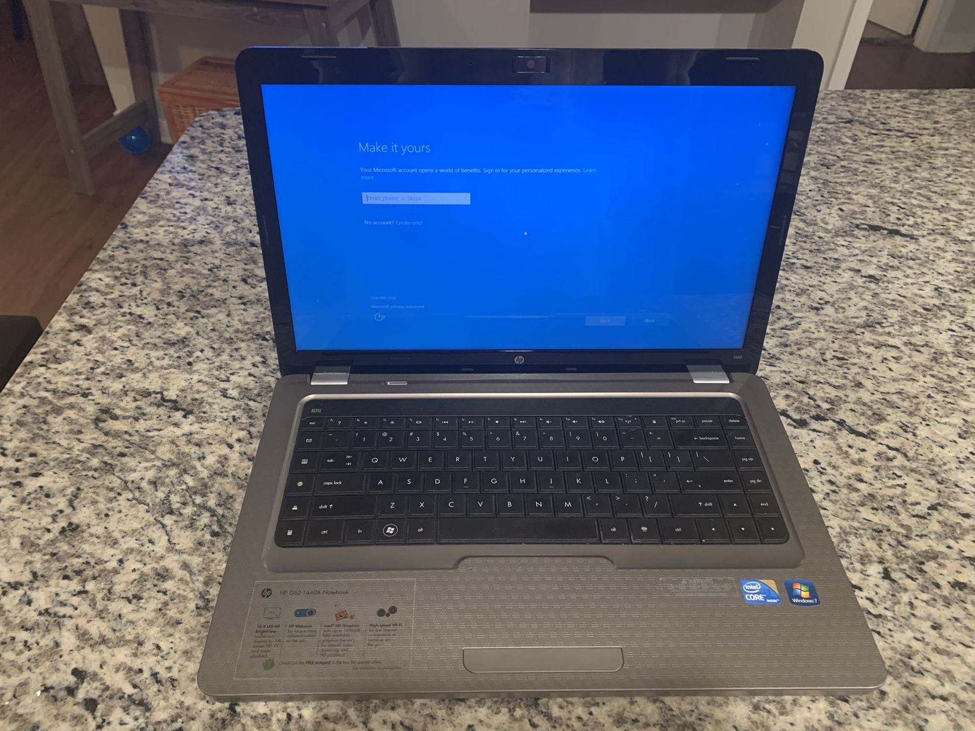 HP G62-144DX Notebook