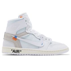 Nike Air Jordan 1 High OG Retro Virgil Abloh VAA Alaska Size 11 Off White