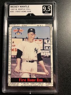 Mickey Mantle 1st home run card- graded