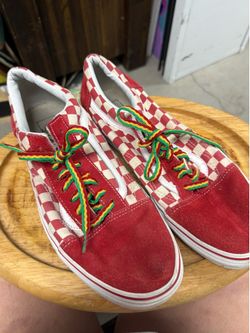 Vans Men’s size 11 Red and Red checkerboard