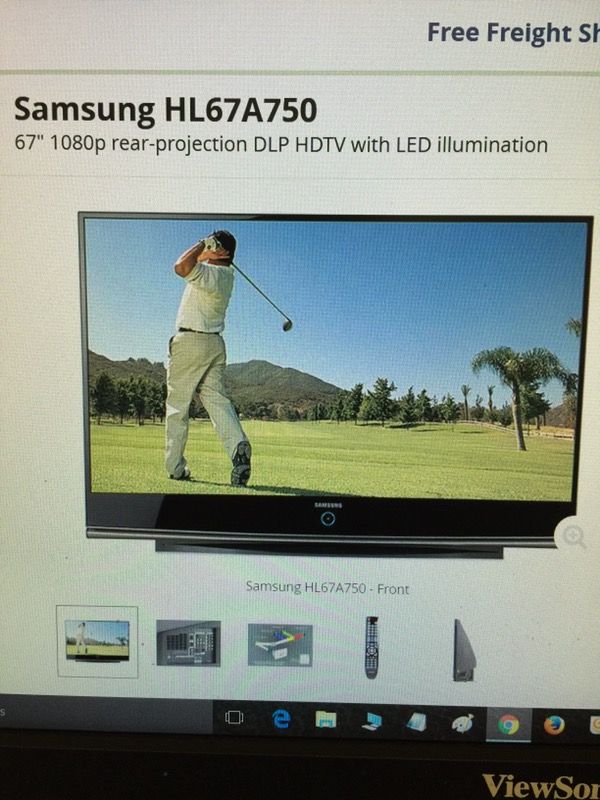 Used Samsung LED TV (Model HL67A750)