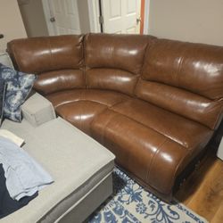 Leather Corner Sectional Pieces 