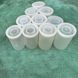 10Pcs/Set Plastic Empty Clear ottle 35mm Film Box Canister Container Cans 