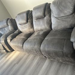Brown couches