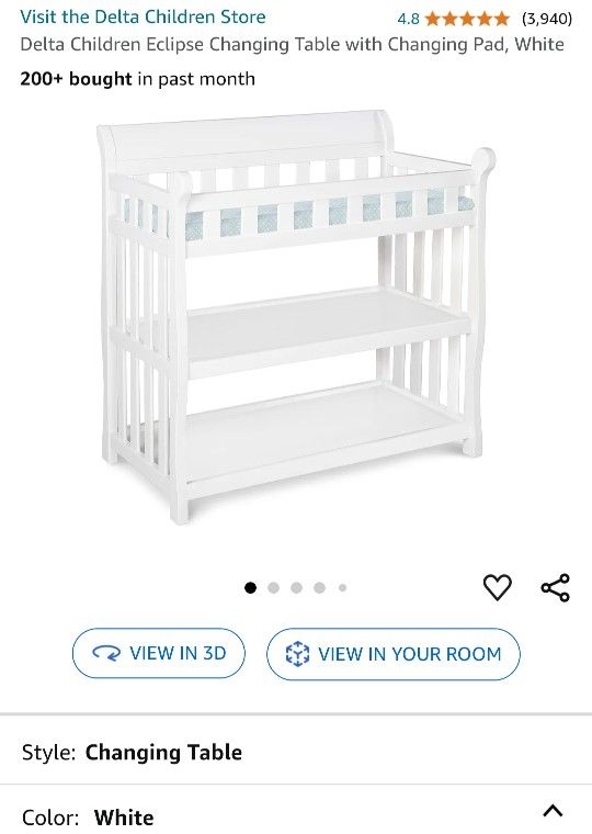 Delta Children Changing Table (New In Box)