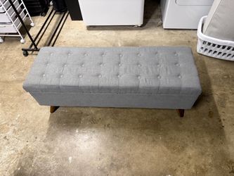 Upholstered Flip Top Storage Bench