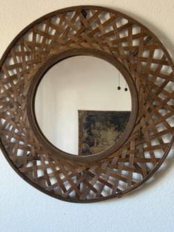 28 inch Woven Mirror
