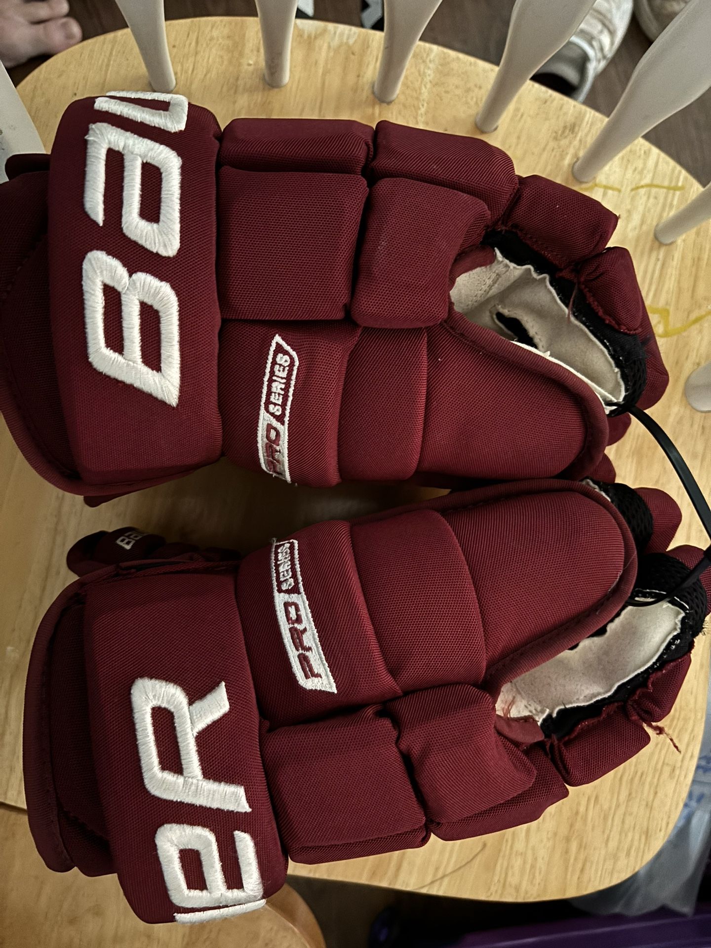 Coyotes Clayton Keller Game Worn Gloves