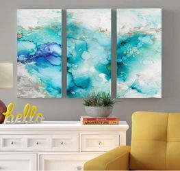 Modern Abstract Wall Art Set (3 Panels)