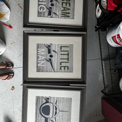 Set Of 3 Frames For Baby Boy