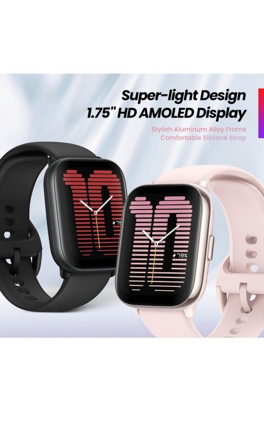 Amazfit Brand New With Pink Band. 21 Day Battery Life.