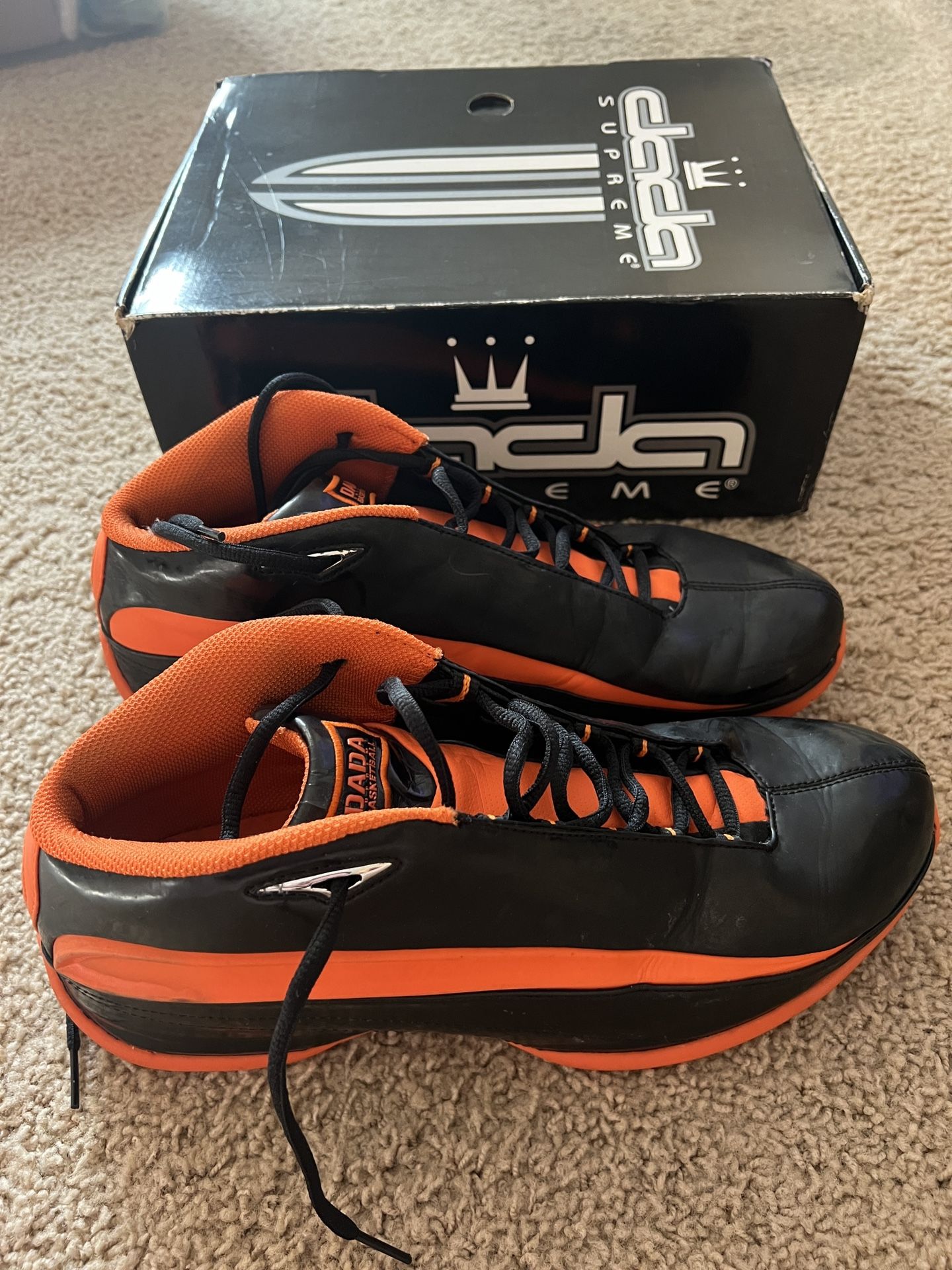 DADA Supreme Basketball Shoes 12.5 Black/Orange