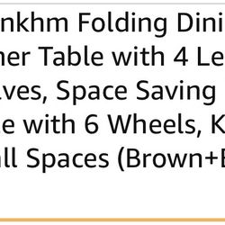 New Foldable Table And 4 Set Chairs