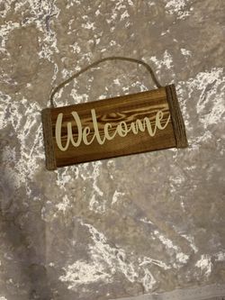 Wooden signs!