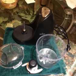 Rival 3 Cup Electric 35 Watts Black Chopper w/ Stainless Steel Blade