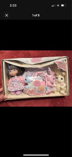 Precious Moments Friendship Grows With Joy April 5in Doll Set Bunny + Accs