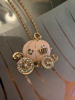 Betsey Johnson Cinderella Coach Necklace