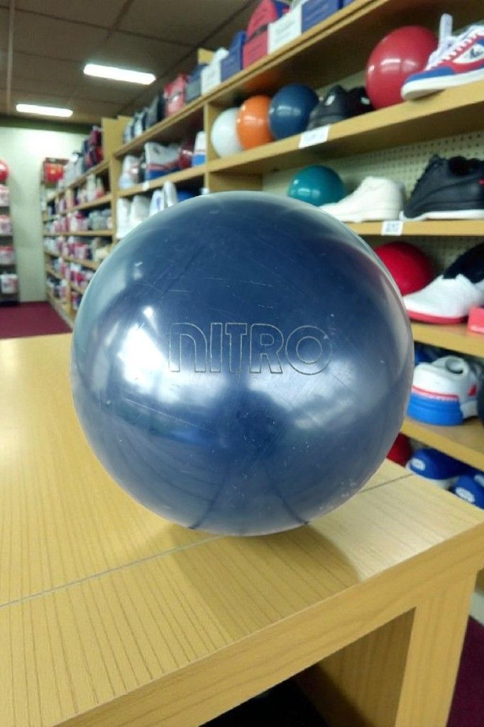 14.2 lb Nitro Blue Bowling Ball