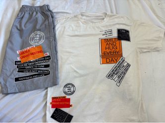 2pcs Matching Shorts Set