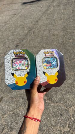 30th celebrations pokemon cards sylveon tin greninja tins