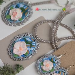 Handmade Polymer Clay Jewelry Set