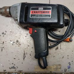 Vintage Craftsman 3/8 Inch 2.5A Corded Drill