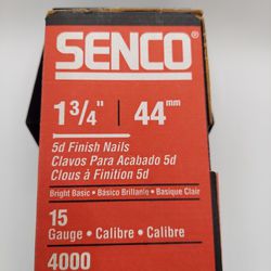 Senco 44mm 1 3/4" 5d Finish Nail 15 Gauge Qty 3900
