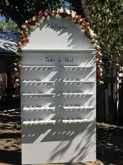 Wedding shot wall