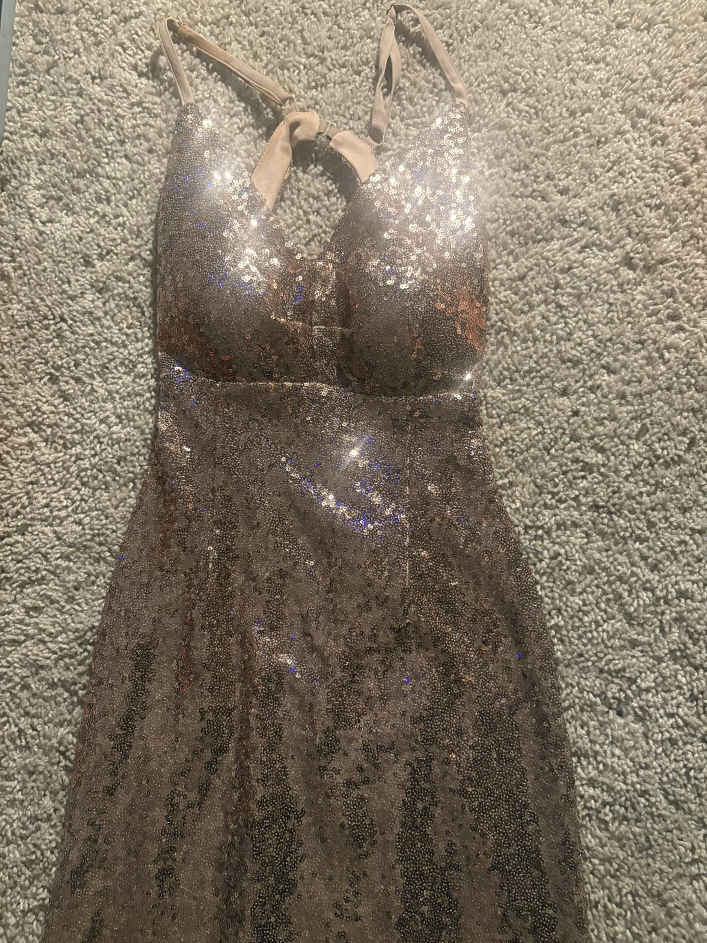Sequin Rose gold dress
