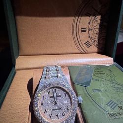 Iced Out 2 Tone Rose Gold AP