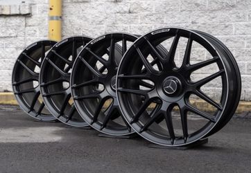 22” OEM Mercedes Benz GLE GLE53 GLE63 AMG Forged Stock Factory Original Mesh Wheels Rims