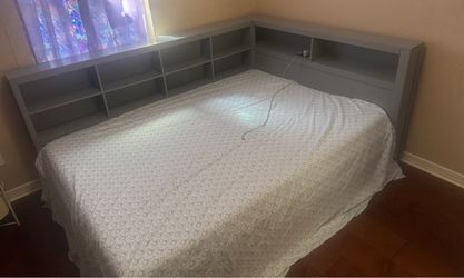 Full size bed frame (mattress not included)