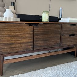 Wood Entertainment Center $90