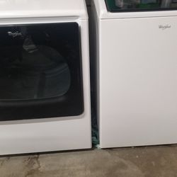 WHIRLPOOL HE WASHER ELECTRIC DRYER SET LIKE NEW 