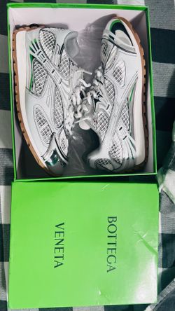 Bottega Veneta Orbit Sneakers Silver White EU44 / Men’s 11