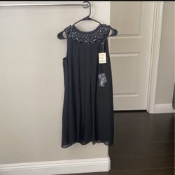 Black Evening Dress A Line New