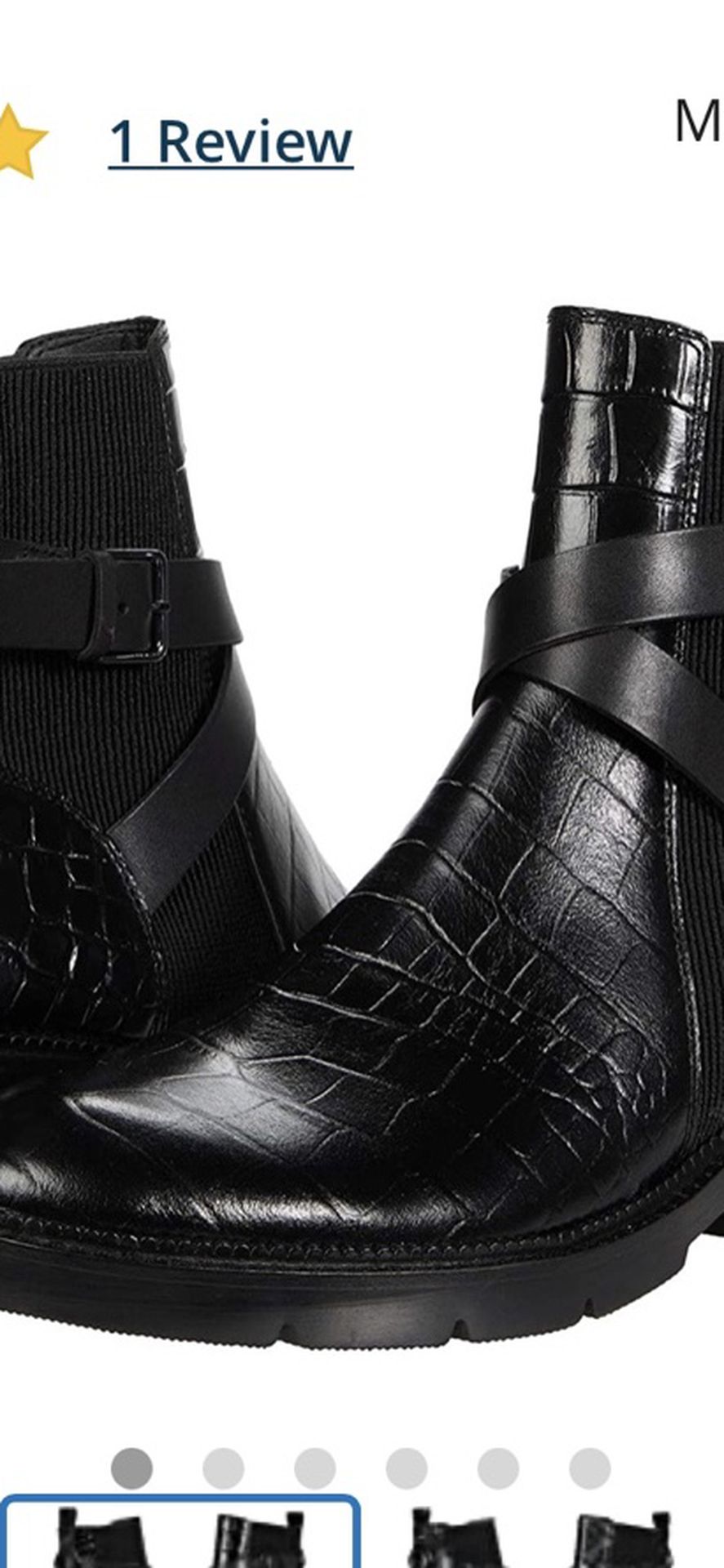Donald Plainer Black Boot Size 7 M Brand New