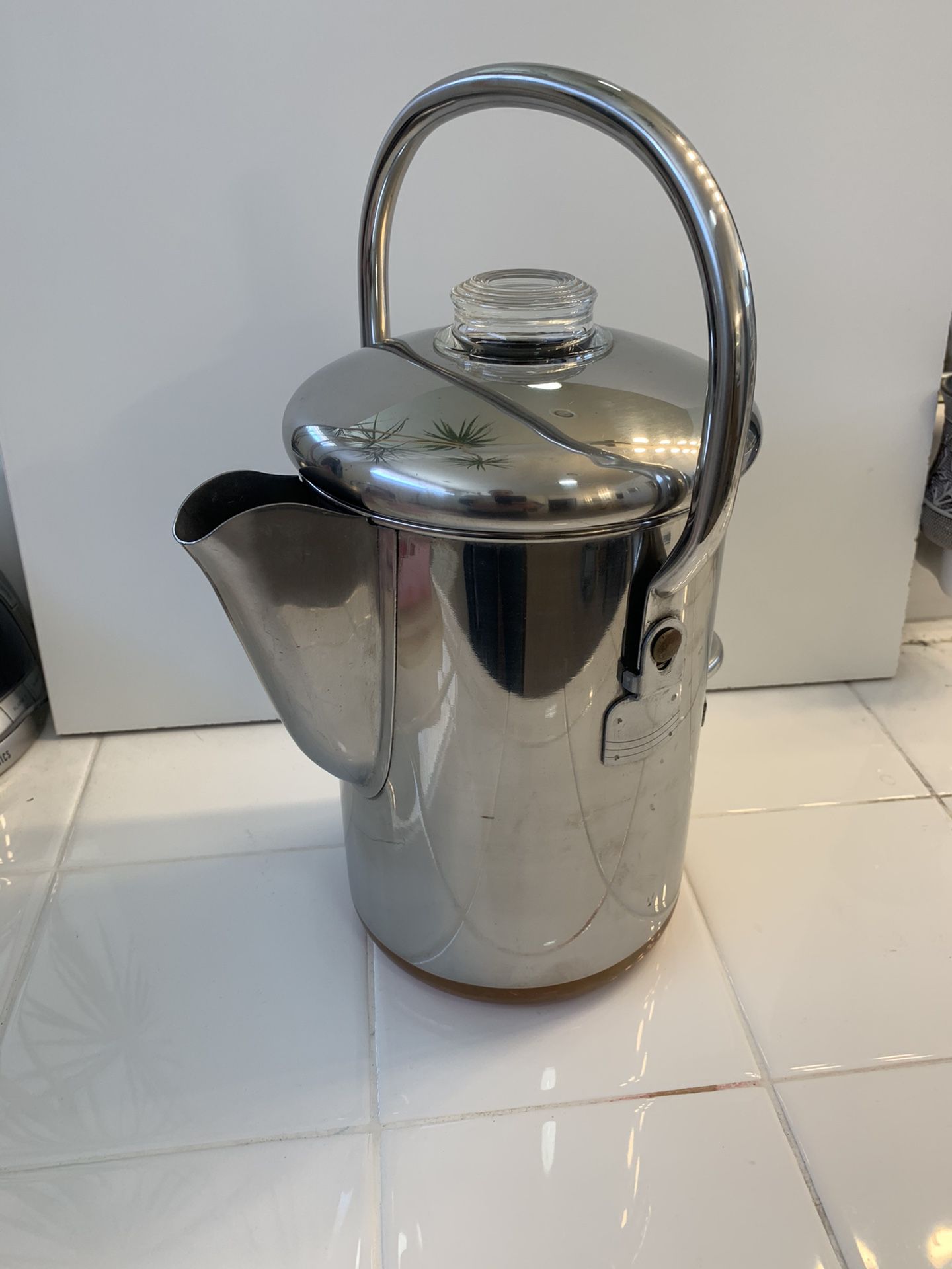 VINTAGE Revere Ware 14 Cup Percolator Coffee Maker Pot Copper Bottom