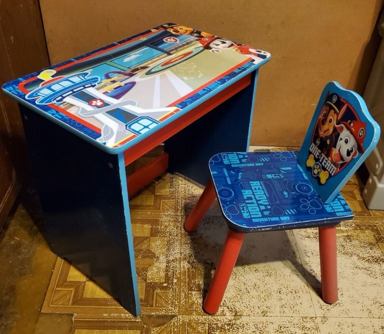 paw patrol desk and chair 